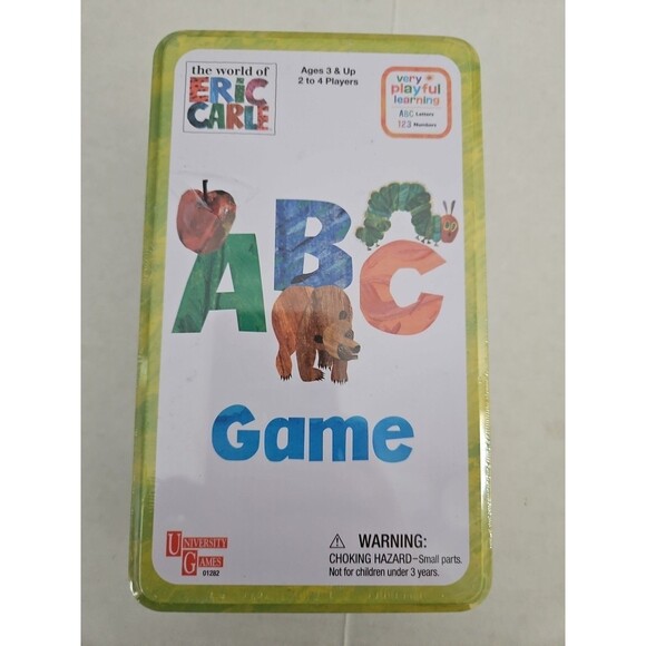 Eric Carle ABC Travel Board Card Game Hungry Caterpillar  Brown Bear 2016 Sealed - Picture 1 of 8